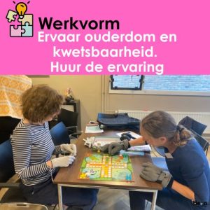 ervaar kwetsbaarheid en ouderdomssimulatiepakken werkvorm ideon